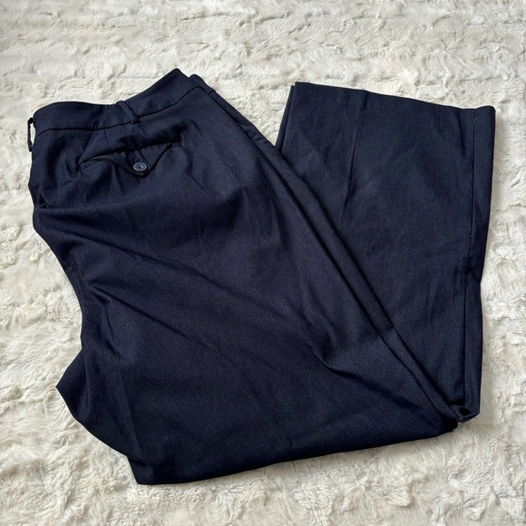 NWT Lane Bryant Women's Size 22 Blue The Ashley Curvy Fit Bootcut Pants - Picture 1 of 6